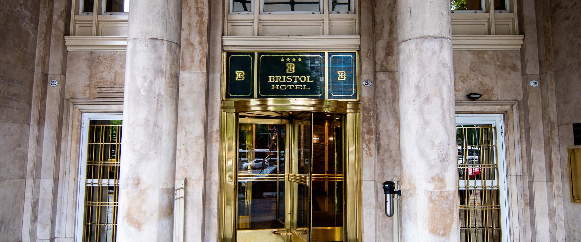 Hotel marble facade in Buenos Aires