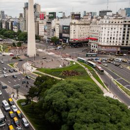Obelisco exterior Hotel Bristol Buenos Aires