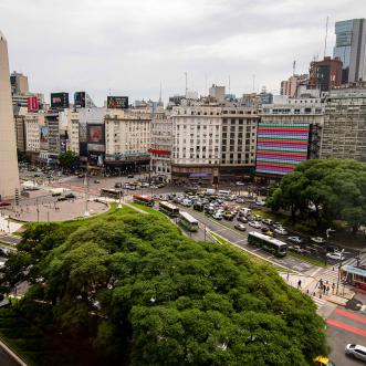 Plaza 9 julio centro Buenos Aires